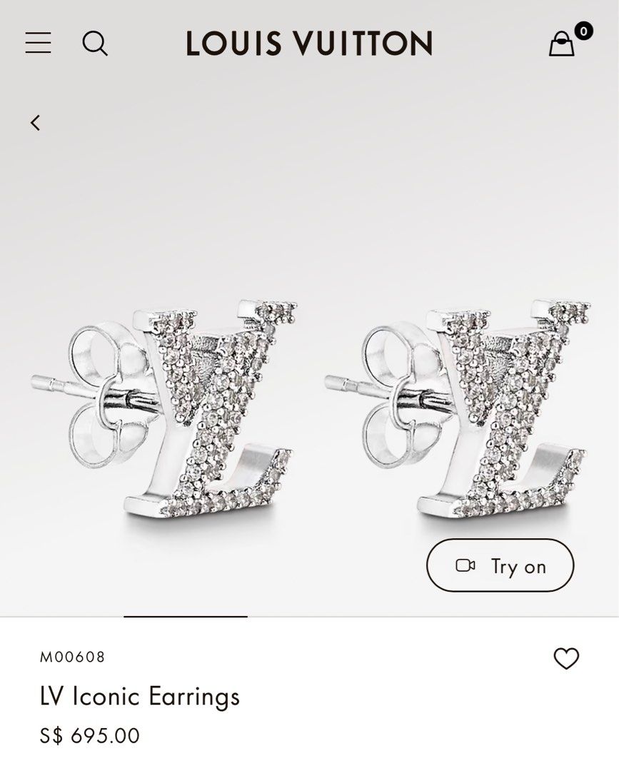 Silver earrings Louis Vuitton Silver in Silver - 25103047