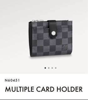 Louis Vuitton N60451 LV Multiple card holder in Monogram Eclipse Canvas  Replica sale online ,buy fake bag