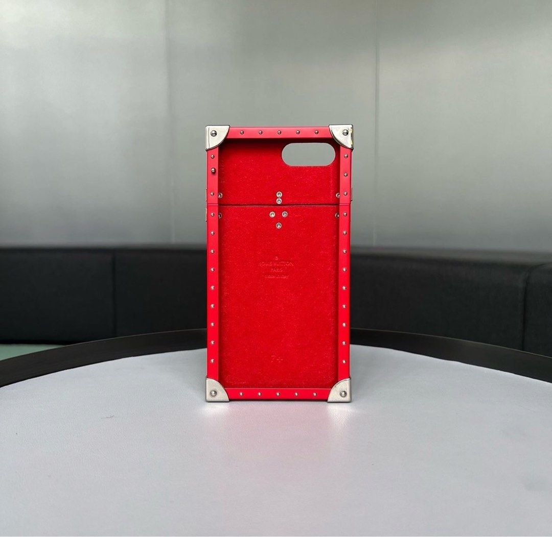 Classic Black Louis Vuitton X Supreme iPhone 13 Mini Clear Case