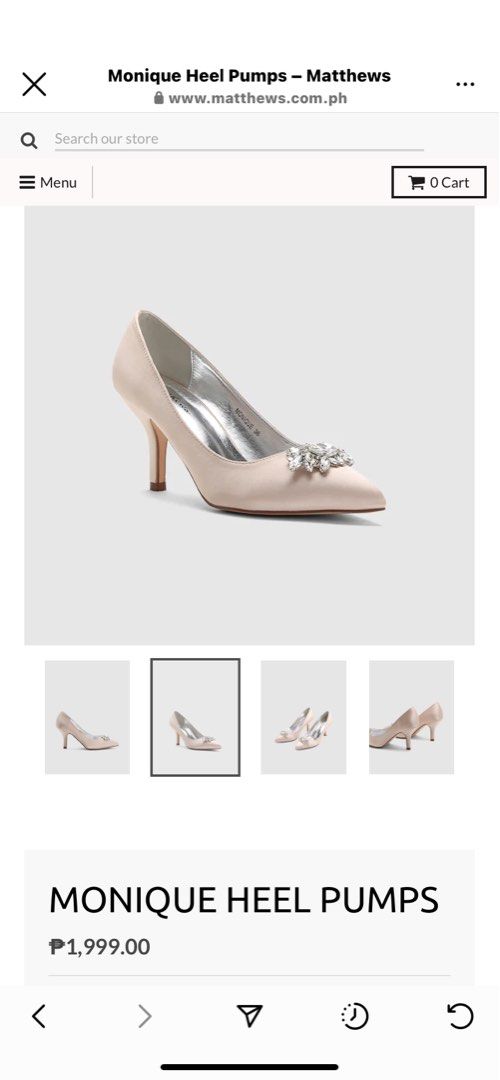 MATTHEWS MEGAN HEEL PUMPS (Category: Heels) located in Marikina City. Submitted by Summerscrystalworld (Listing ID 1260699777, Image 3). Description: BRAND NEW WITH BOX AND RECEIPT RFS: NEED SMALLER SIZE SIZE 7/EU 38.