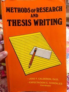 Methods of Research and Thesis Writing