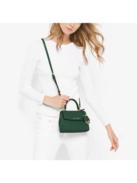 Michael Kors Ava Mini Emerald Green Crossbody Bag Luxury Bags Wallets on Carousell