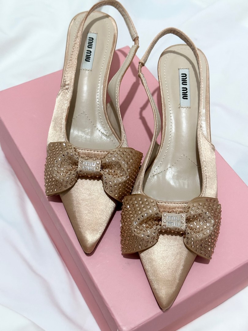 Miu Miu Cat Heels, Women's Fashion, Footwear, Heels on Carousell