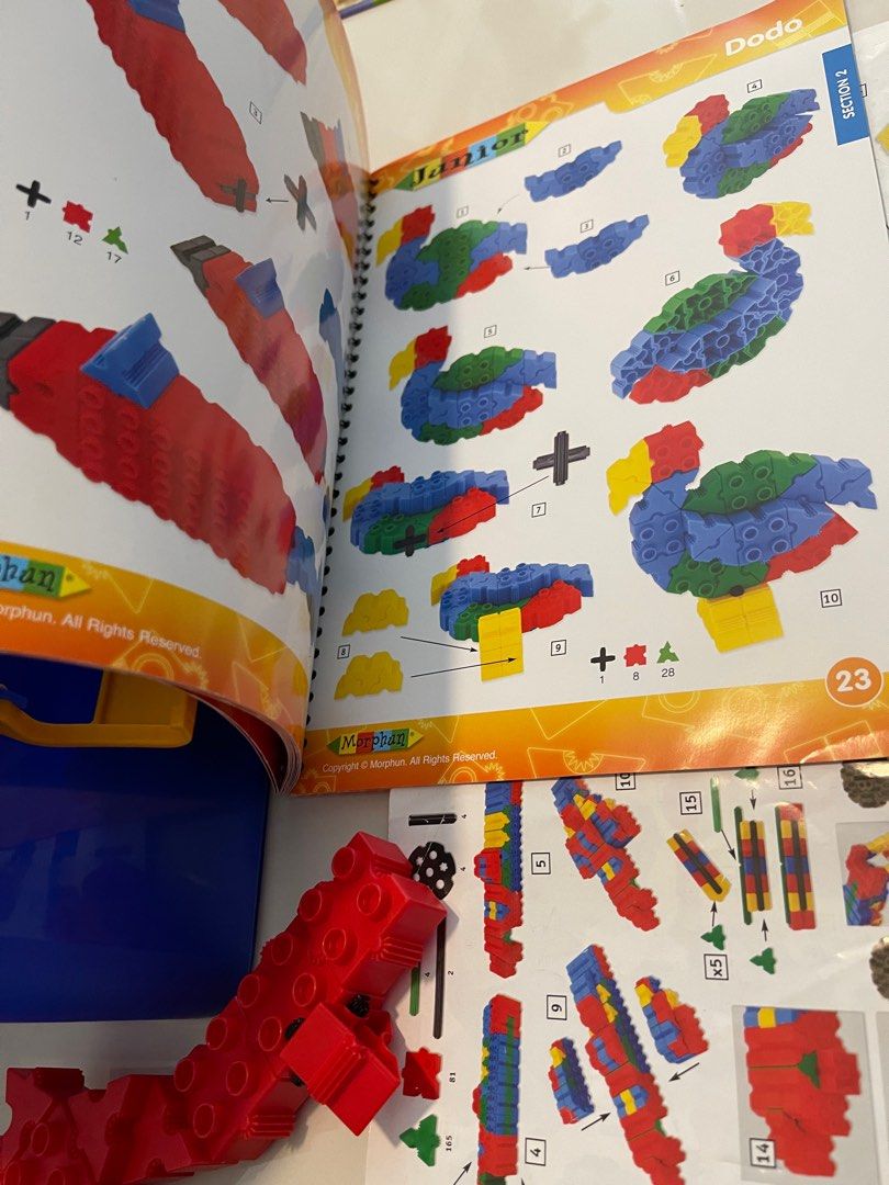 Morphun (Category: Toys & Collectibles) located in Singapore. Submitted by ssrpp (Listing ID 1260669421, Image 2). Description: There are interconnecting blocks to make anything based on your creativity . My son enjoyed playing with this. This comes with book with lot of ideas to try out .