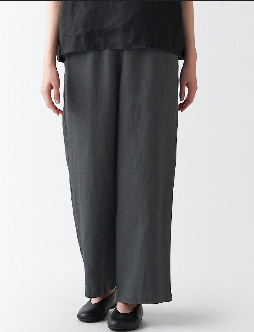Muji wide easy pant or palazzo, Everything Else, Others on Carousell