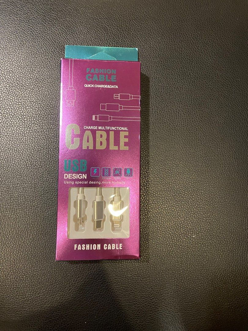 multifunctional cable (Category: Other Mobile & Gadget Accessories) located in Singapore. Submitted by joshleewj43924 (Listing ID 1260764512, Image 1). Description: USB design. meet up 5 for $42.