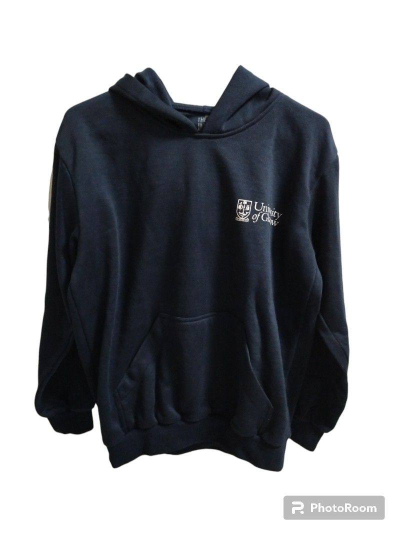 Navy blue Sweater pullover with hoodie