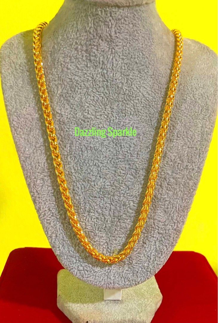Gold plated top chain necklace