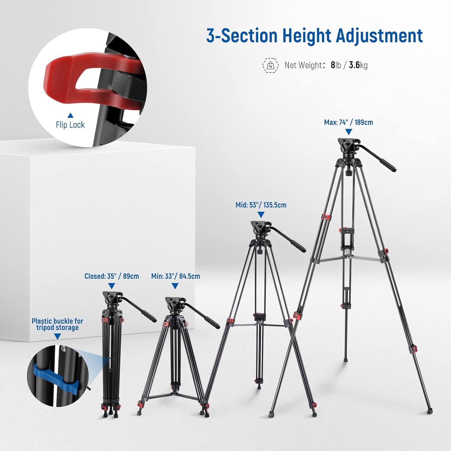 Neewer Heavy Duty Light Stand 10 Feet/3 Meters Adjustable Spring Cushioned  Metal Photography Tripod Stand for Photo Studio Softbox, Flash Monolight