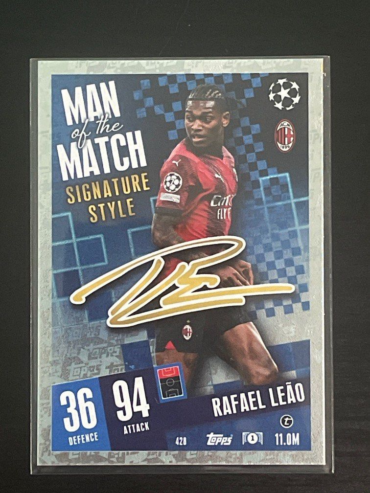 New 🔥 Rafael Leao - Topps Match Attax 2023 - 2024 AC Milan MOTM
