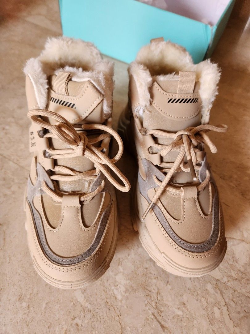 Fur shoes for clearance winter