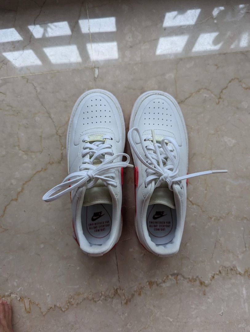 Nike Air Force 1 Jester White and Red
