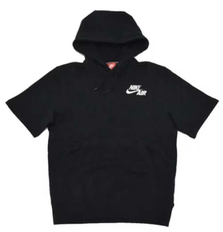 White nike discount short sleeve hoodie