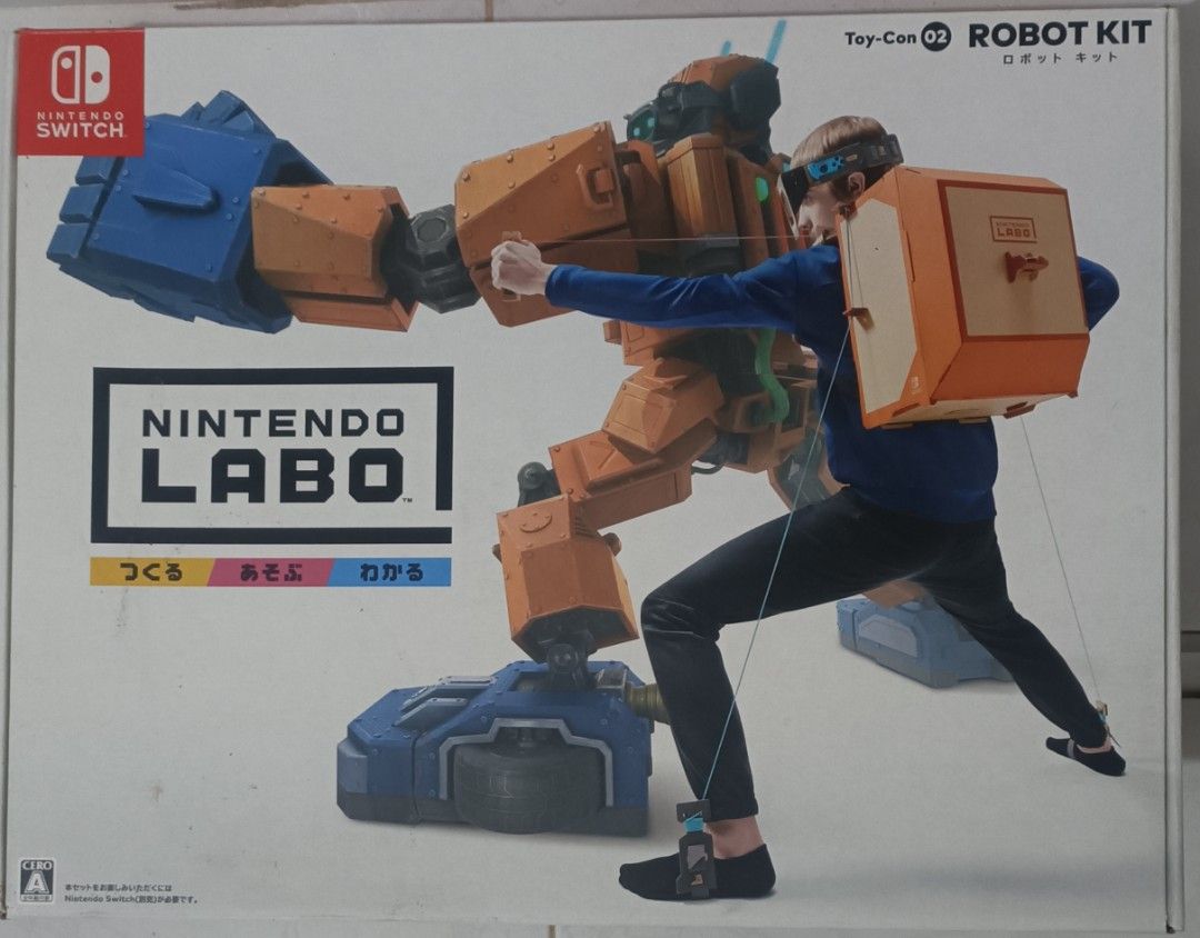 Nintendo Switch Labo Robot Kit (Category: Nintendo) located in Imus. Submitted by lovecruzat (Listing ID 1260726851, Image 1). Description: ✔️ Original, brand new Nintendo Labo For more info about the product, you may visit https://www.nintendo.com/my/switch/adfv/index.html.