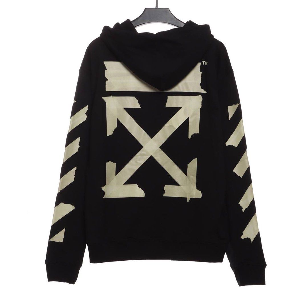 Off white hoodie firetape store
