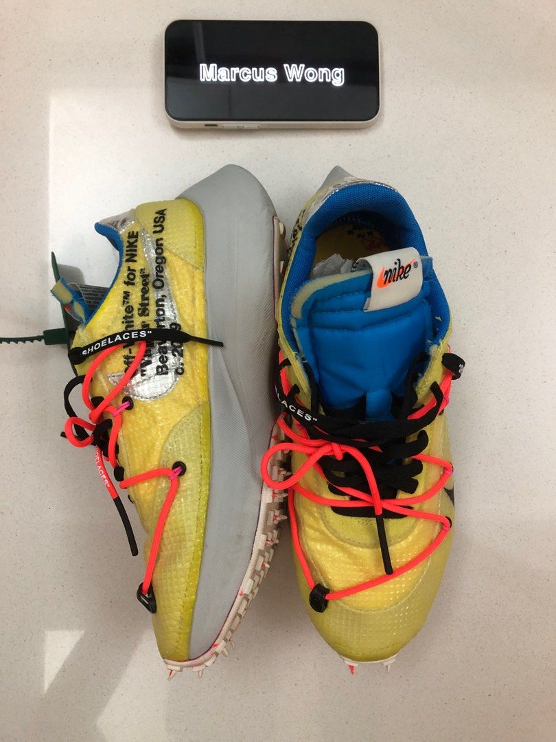 off white nike vapor street yellow