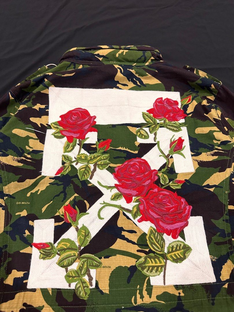 Off White Camo Roses M65 Jacket