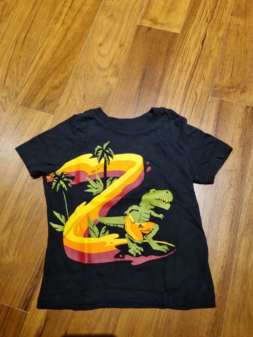 12 18m Old navy black dinosaur toddler shirt Babies Kids