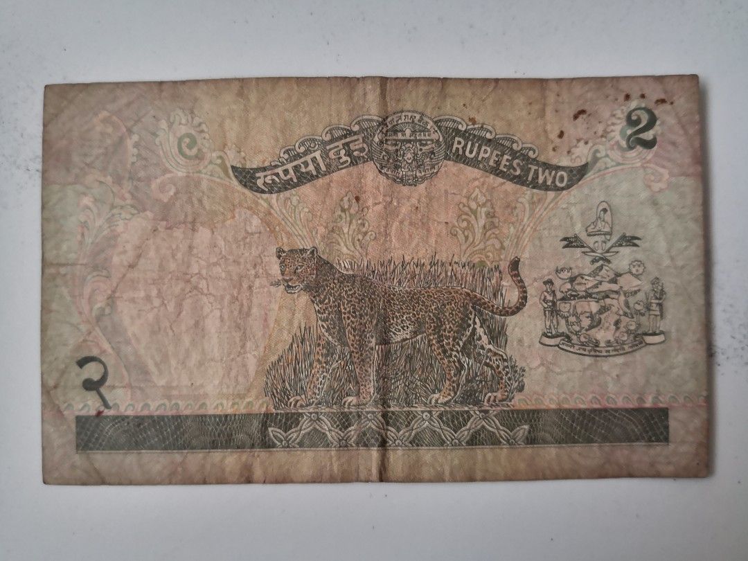 Old Notes (Category: Currency) located in Singapore. Submitted by louislee02 (Listing ID 1260669195, Image 2). Description: Nepal 2 Rupees Banknotes.