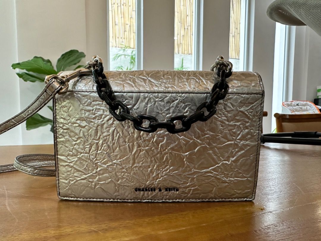 Charles and shop keith silver bag