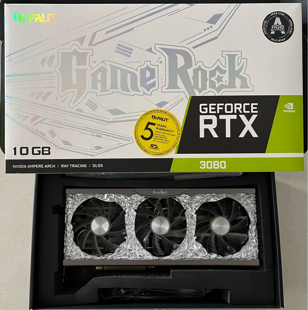 Palit GameRock RTX 3080 非LHR - グラフィックボード・グラボ・ビデオカード