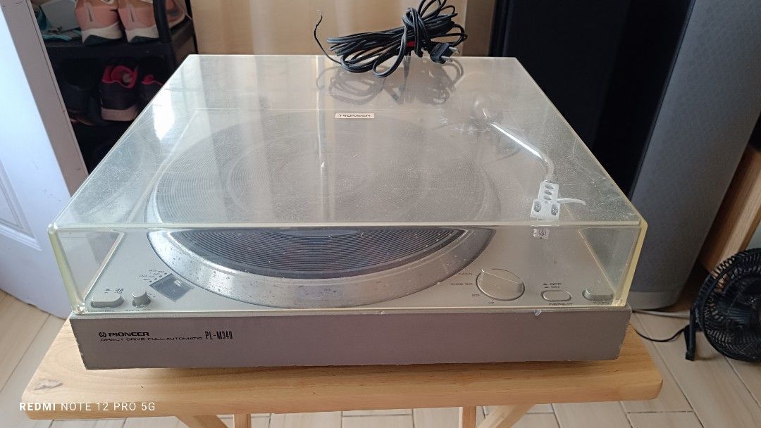 Pioneer Phono Model:PL-M340 (Category: Portable Music Players) located in Cavite. Submitted by boywong20 (Listing ID 1260725297, Image 2). Description: Pioneer Turntable Model: PL-M340 Complete parts Issue: Dead set. No power.
