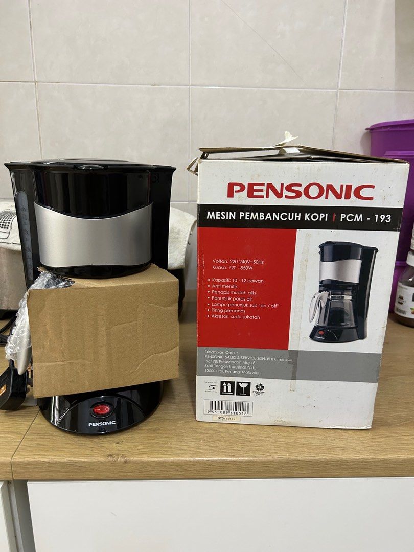 Pnesonic Coffee Maker PCM193, TV & Home Appliances, Kitchen Appliances