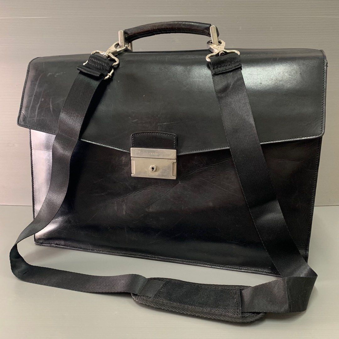 Prada Laptop Bag, Luxury, Bags & Wallets on Carousell