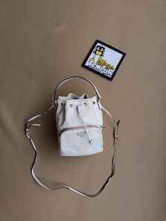 Prada bucket mini real leather