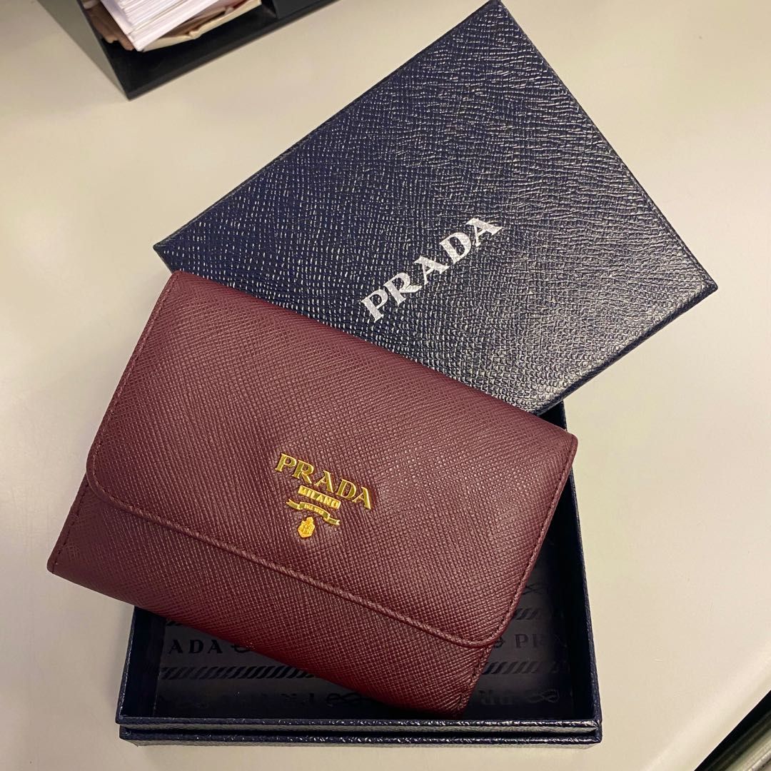 Prada portafoglio top pattina wallet