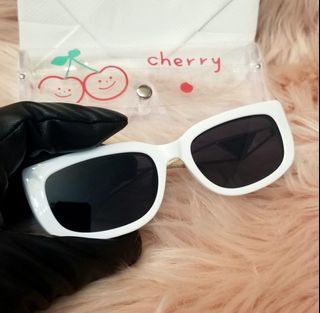 Prada White Logo Stainless Sunglasses
