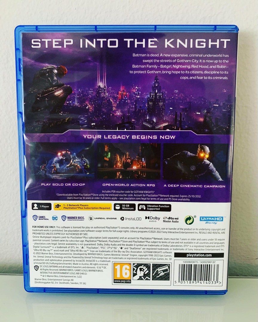 Gotham Knights Co-op Entry Corrected on PlayStation Store - PlayStation  LifeStyle