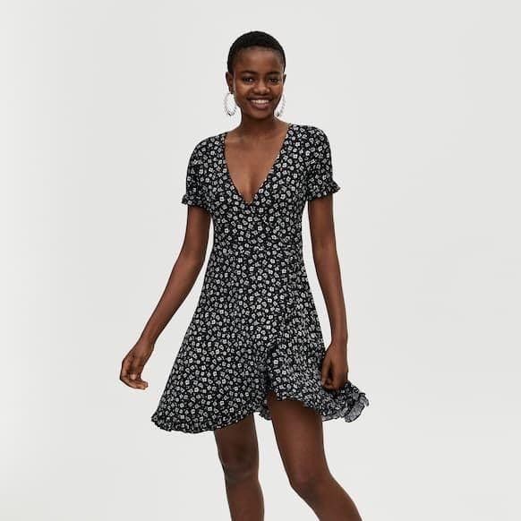 Pull and top bear wrap dress