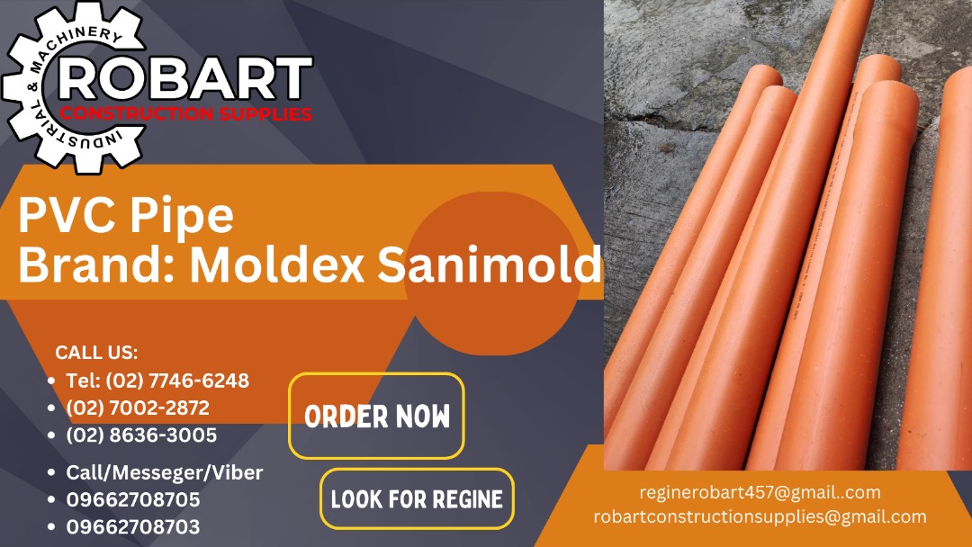 PVC Pipe Brand Moldex Sanimold, Commercial & Industrial, Construction