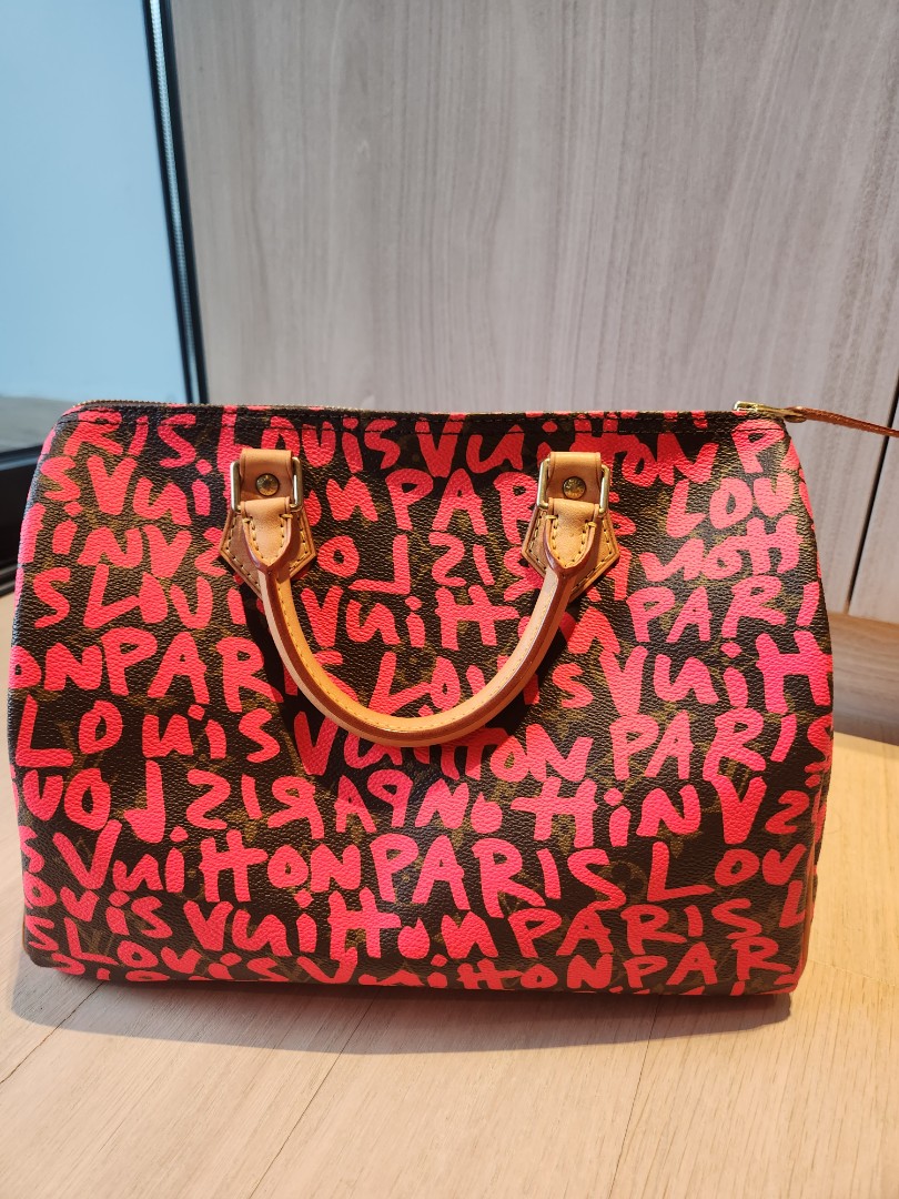 Louis Vuitton Fuchsia Graffiti Stephen Sprouse Speedy 30 Bag