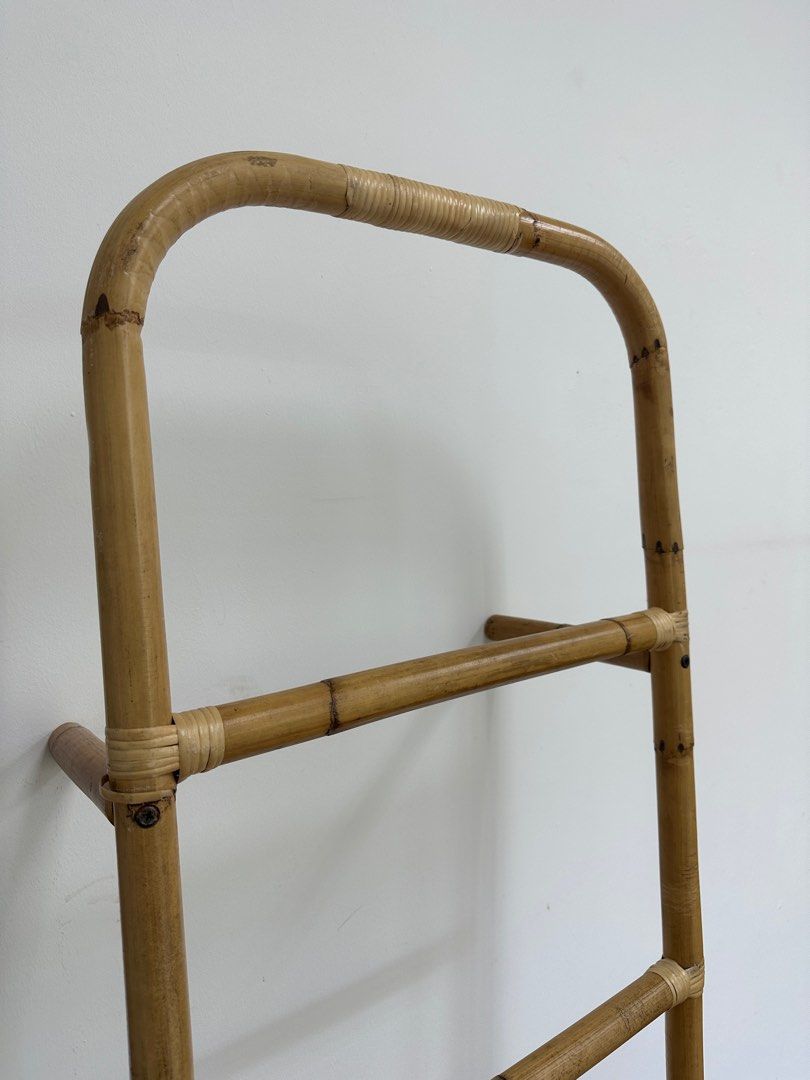 Rattan ladder display shelf, Furniture & Home Living, Furniture