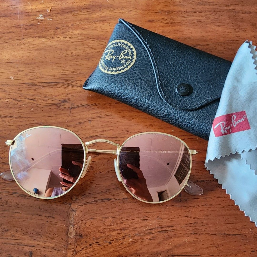 Ray Ban Round Metal (Category: Sunglasses & Eyewear) located in Quezon City. Submitted by ShopPDplusK (Listing ID 1260691153, Image 1). Description: Authentic. RFS: decluttering..