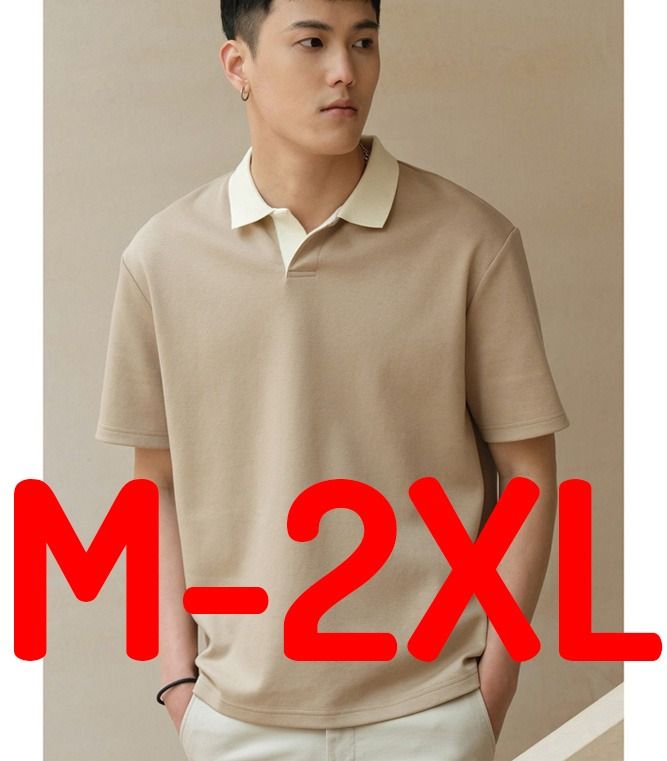 READY STOCK Men Casual Polo Collared Plain Mixed Color Simple