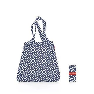 [Reisenthel] Mini Maxi Shopper ( Signature Navy ) - Foldable Shopping Bag, Waterproof