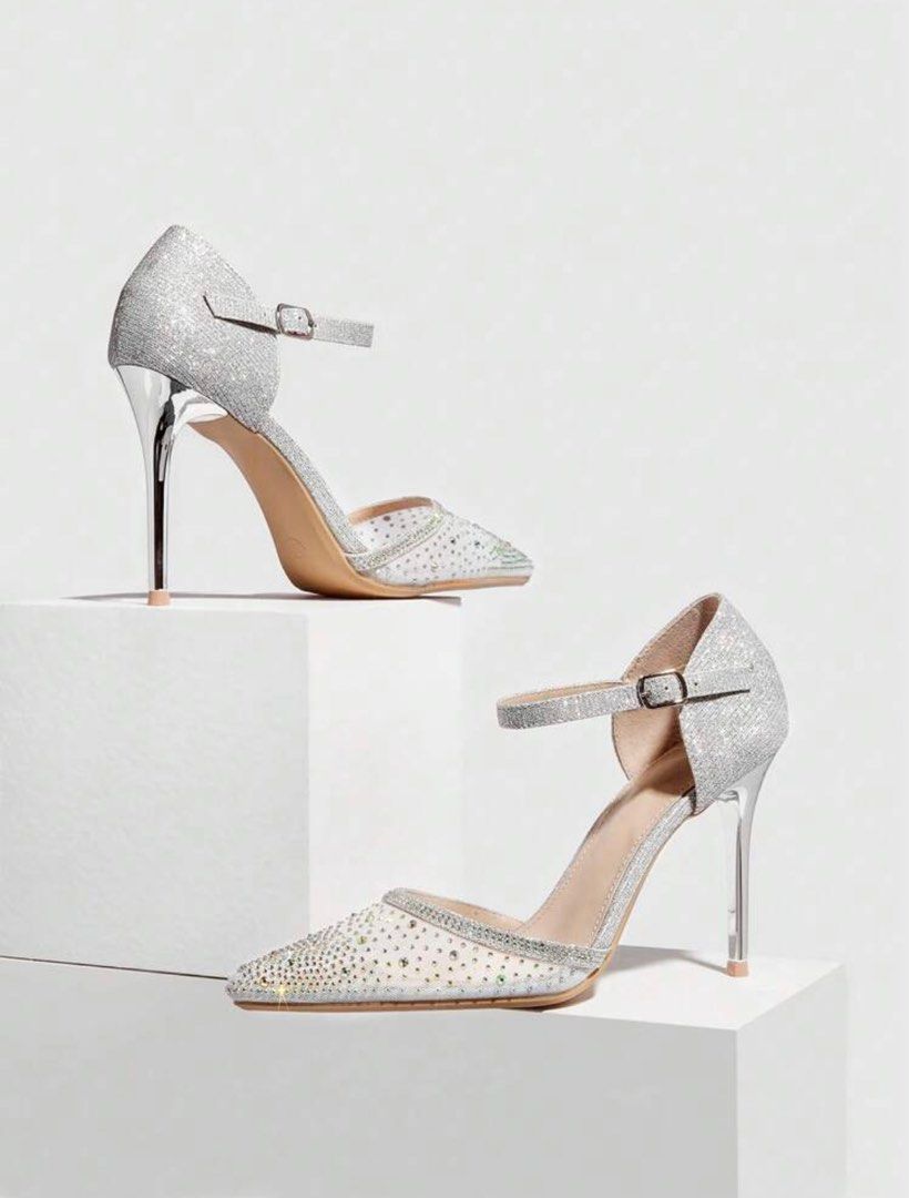 Cheap rhinestone clearance heels