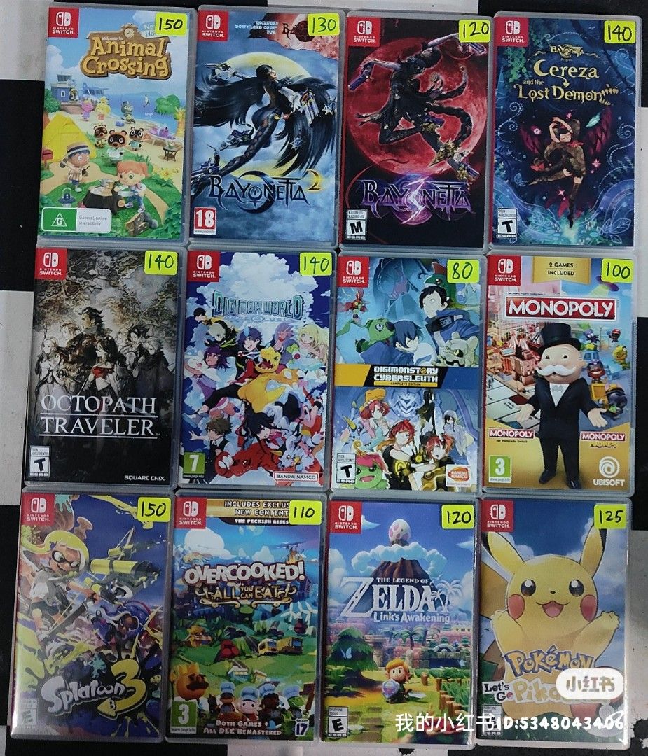 Second hand Switch games promo