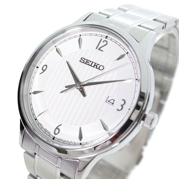 Seiko 5 SGEH79P1 Men s Vintage Quartz Watch Classic White Dial