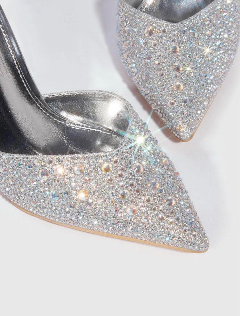 dillards silver heels