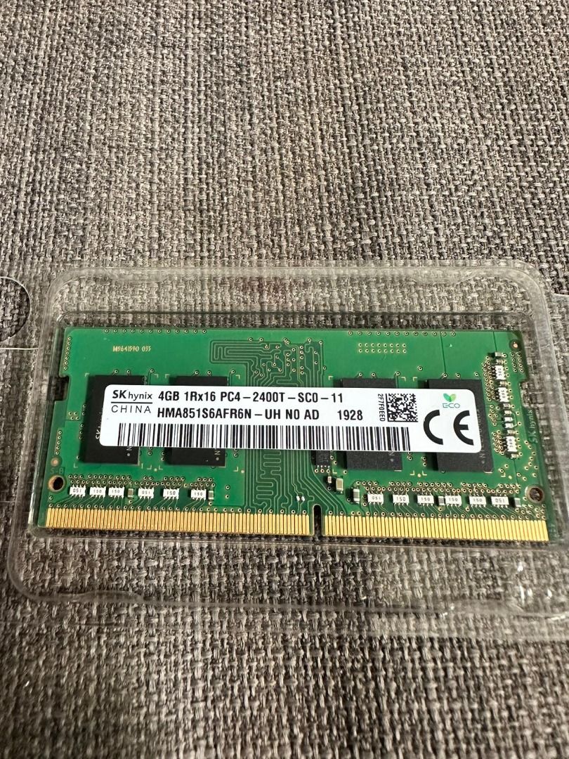 8GB KIT 2X 4GB 1RX16 PC4-2400T DDR4 DESKTOP MEMORY HYNIX