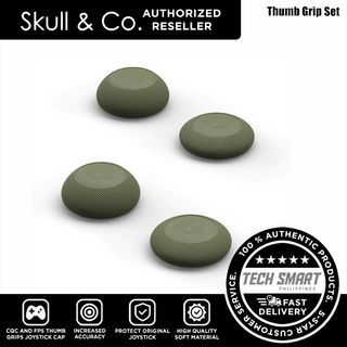 Skull & Co. Convex Thumb Grips Set Skin, CQC Joystick Cap Analog Stick Cover for PS4 / PS5 / Switch Pro / Xbox Controller / Steam Deck