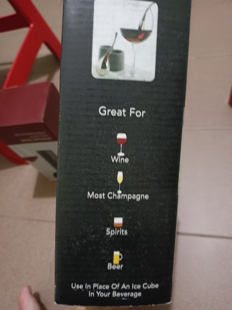 Skybar Stainless Steel Wine Chill Drops, Furniture & Home Living