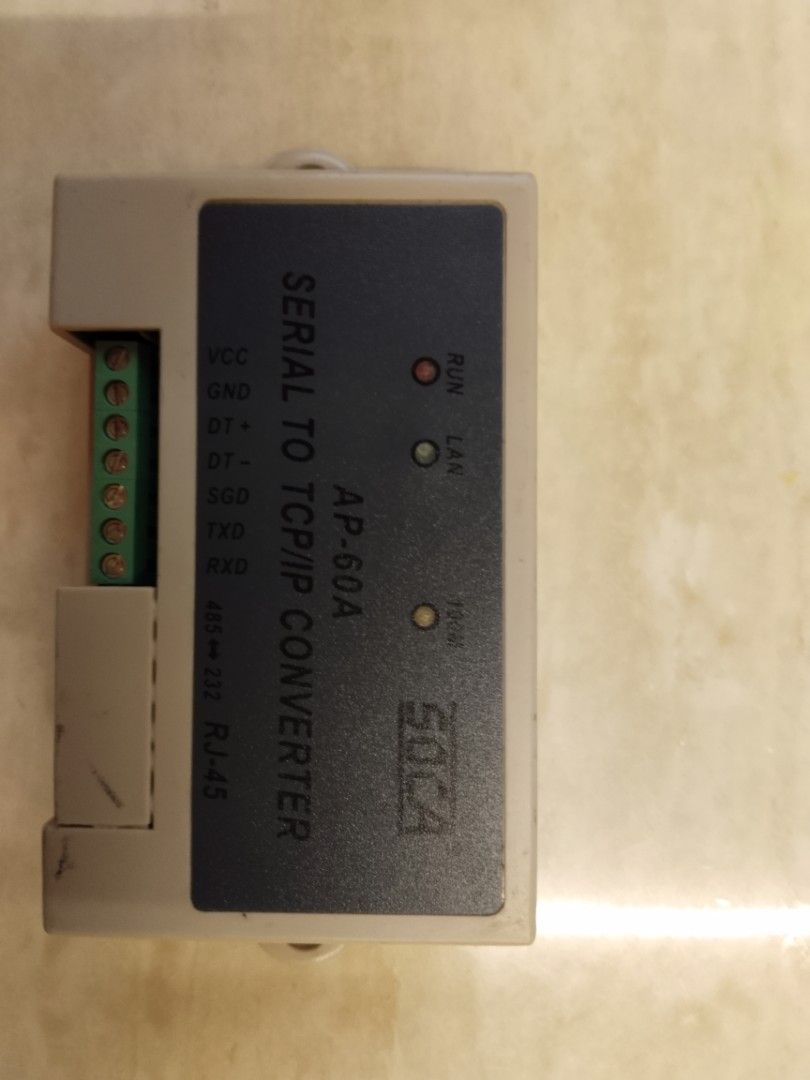 介面轉換器】SOCA 日懋科技AP-60A RS232/RS485 TCP/IP 介面轉換器, 電腦及科技產品, 商務用科技產品在旋轉拍賣