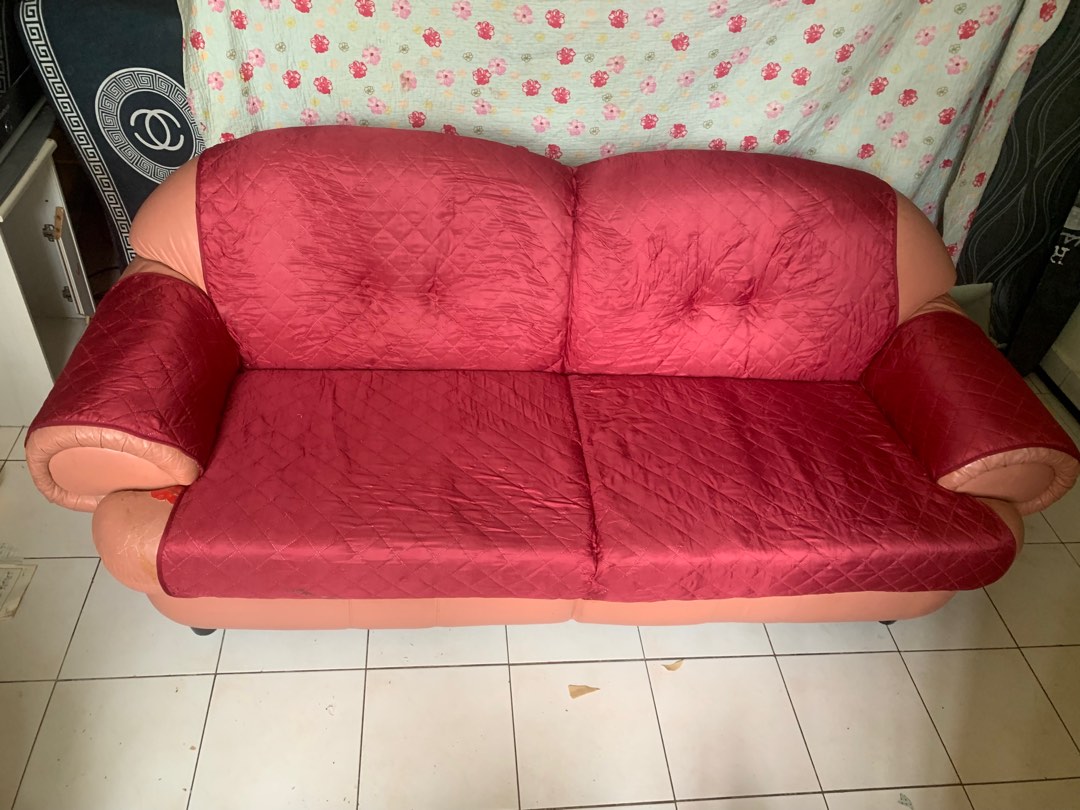 Sofas Pure leather sofa very big heavy thick extras super large 2 seater, Furniture & Home