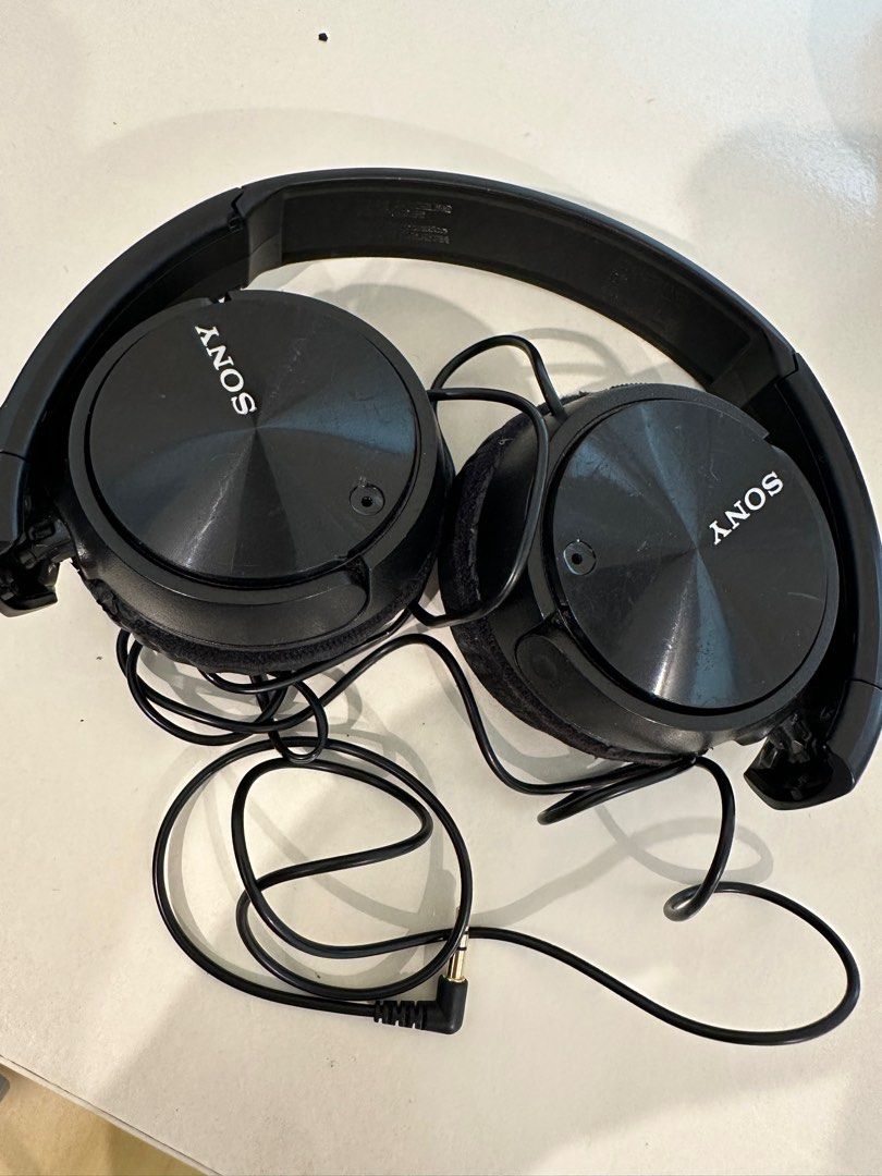 Sony MDR ZX110 Foldable Wired Over Ear Headphones Audio Headphones Headsets on Carousell