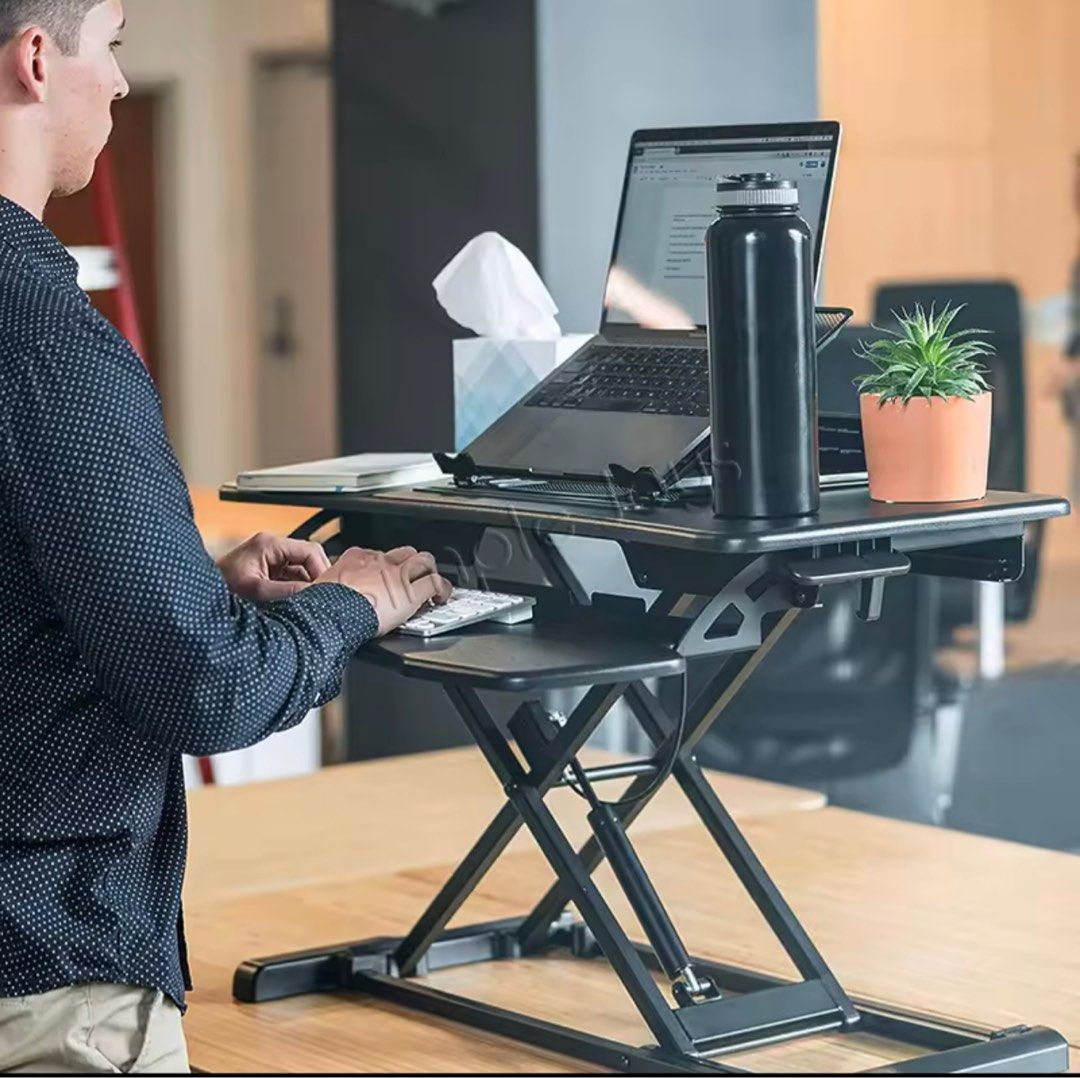 Stand up Desk Riser Monitor and Laptop Table, Furniture & Home Living ...
